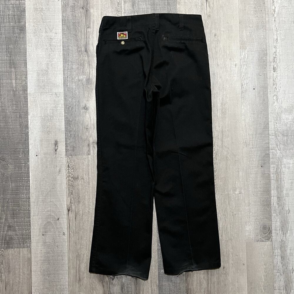 Ben Davis Original 694 Black Cotton Baggy Chino Casual Workwear Pants Mens 32